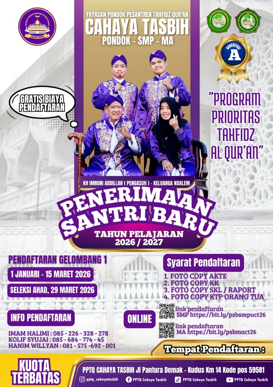PPDB PPTQ Cahaya Tasbih